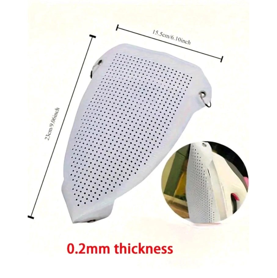 Premium Non-Stick Ironing Guard – Universal Fit Protective Iron Shoe for Steam Irons – Prevents Fabric Burn, Scorching, and Shiny Spots on Dark Clothes (Ultra-Thin 0.2mm)